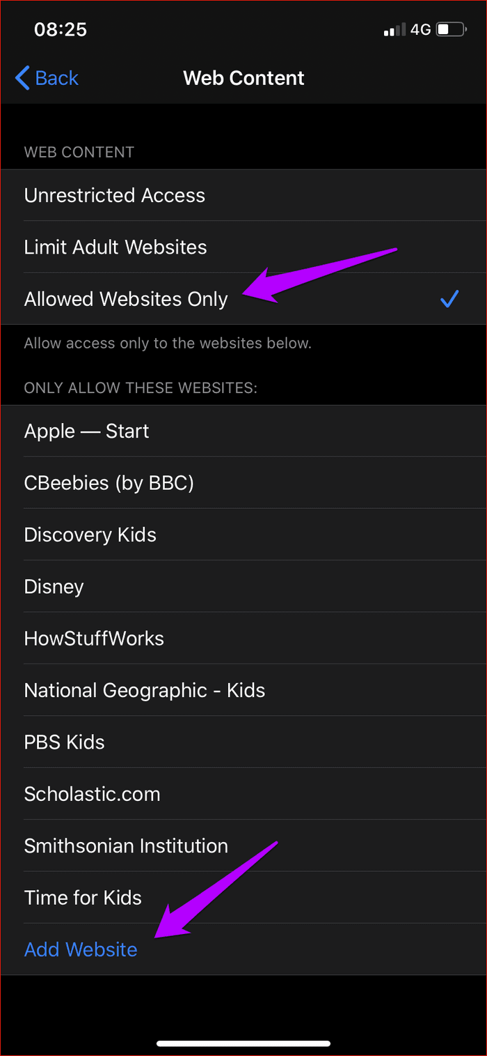 Block Websites Any Browser Ios 13 Ipados 11