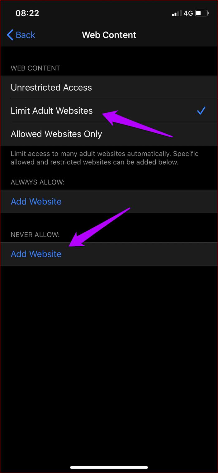 Block Websites Any Browser Ios 13 Ipados 7