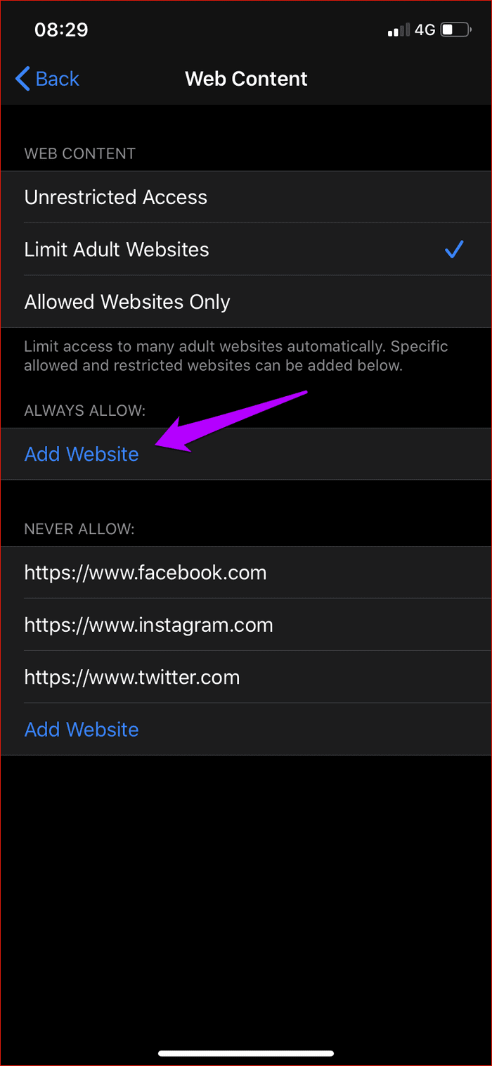 Block Websites Any Browser Ios 13 Ipados 9