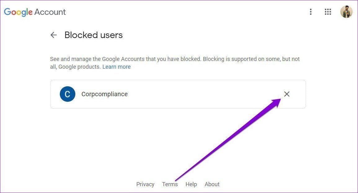 Blocked Users on Google Drive