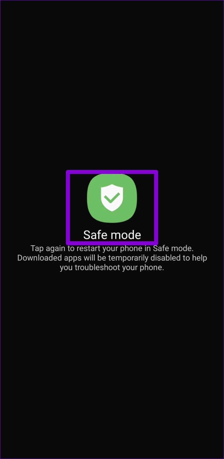 Boot Android in Safe Mode