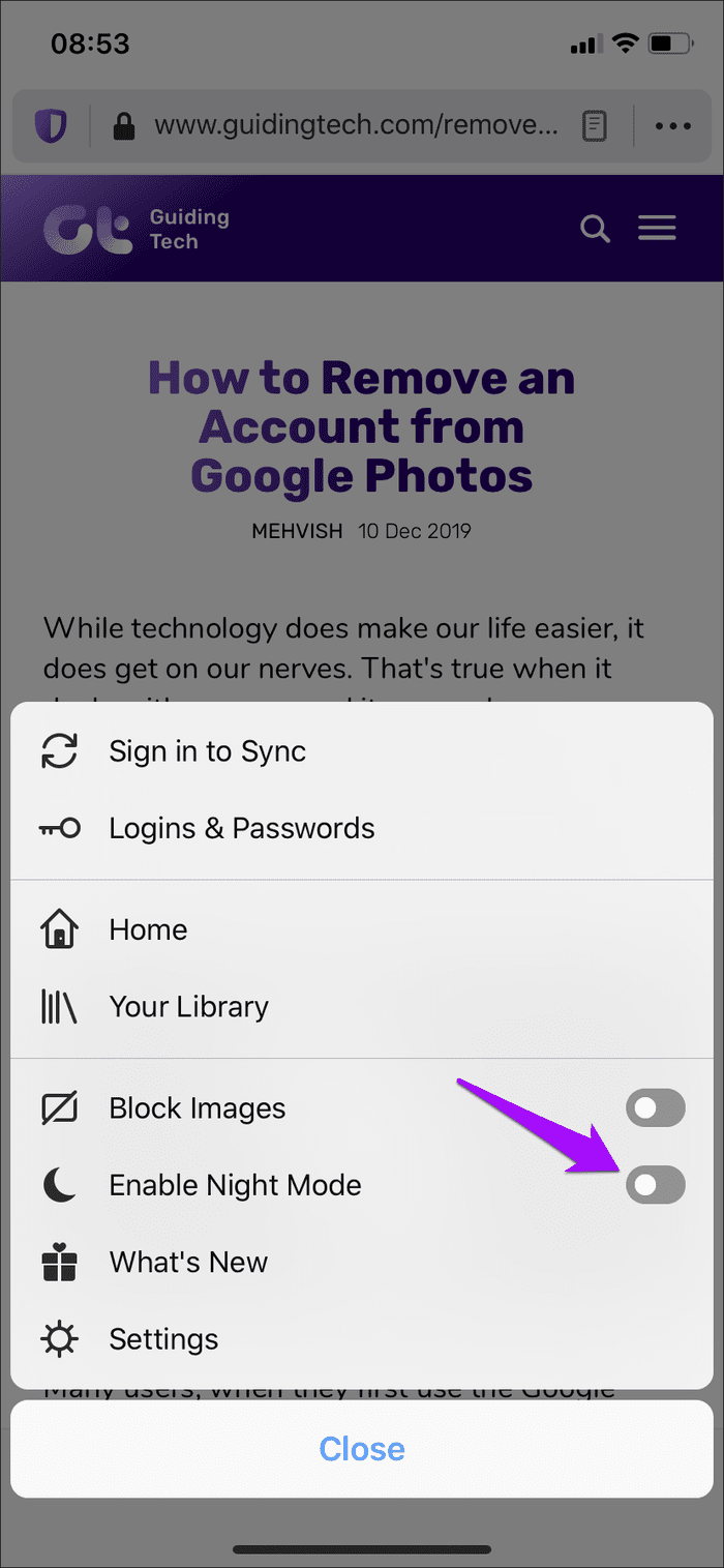 Brave Iphone Ipad Enable Disable Dark Mode 16