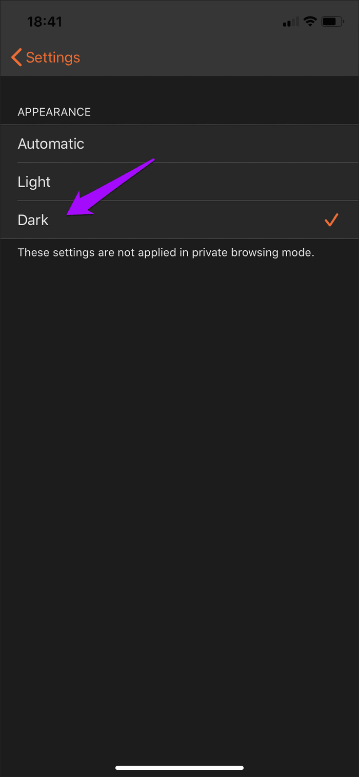 Brave Iphone Ipad Enable Disable Dark Mode 8