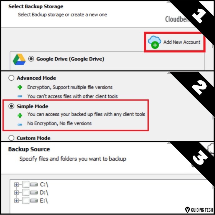 Cb Backup Steps