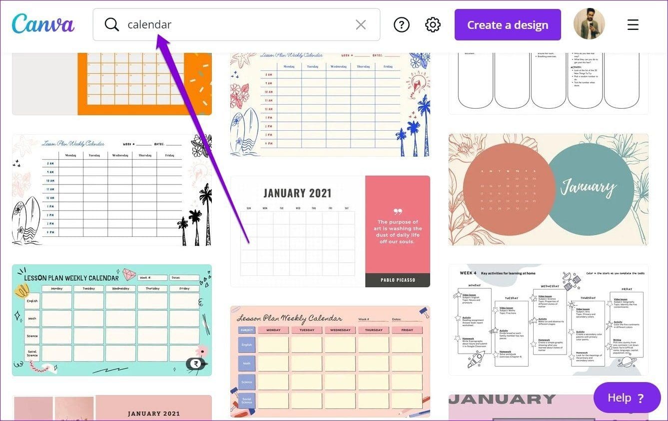 Calendar Templates
