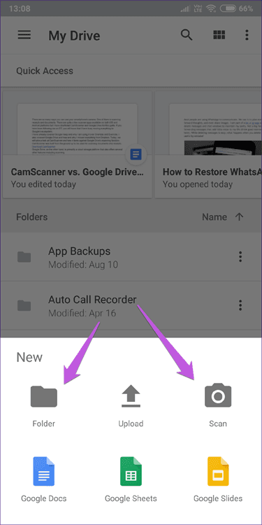 Cam Scanner Vs Google Drive Scan 4