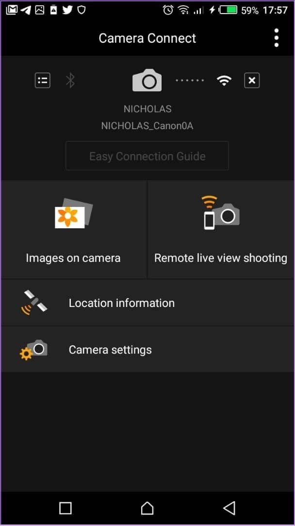 Cam Settings