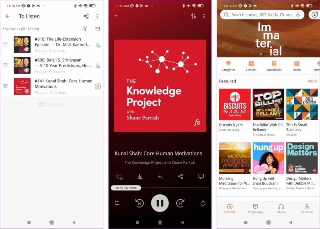 Castbox Podcast app for Android