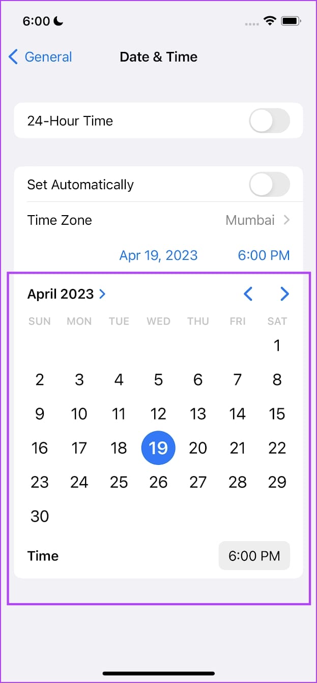 Change Date
