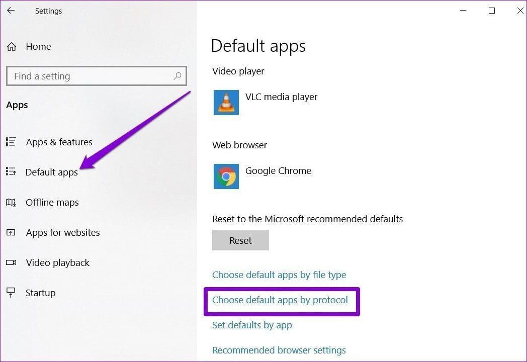 Change Default App by Protocol