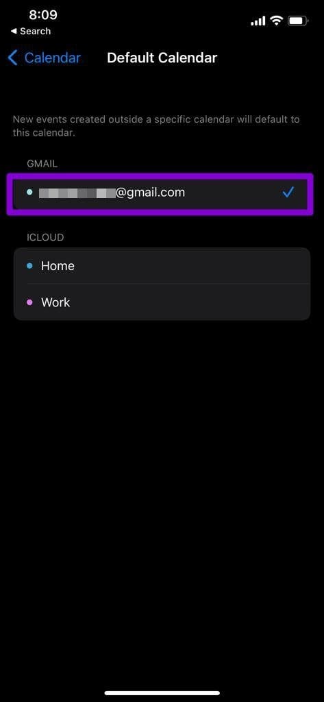 Change Default Calendar