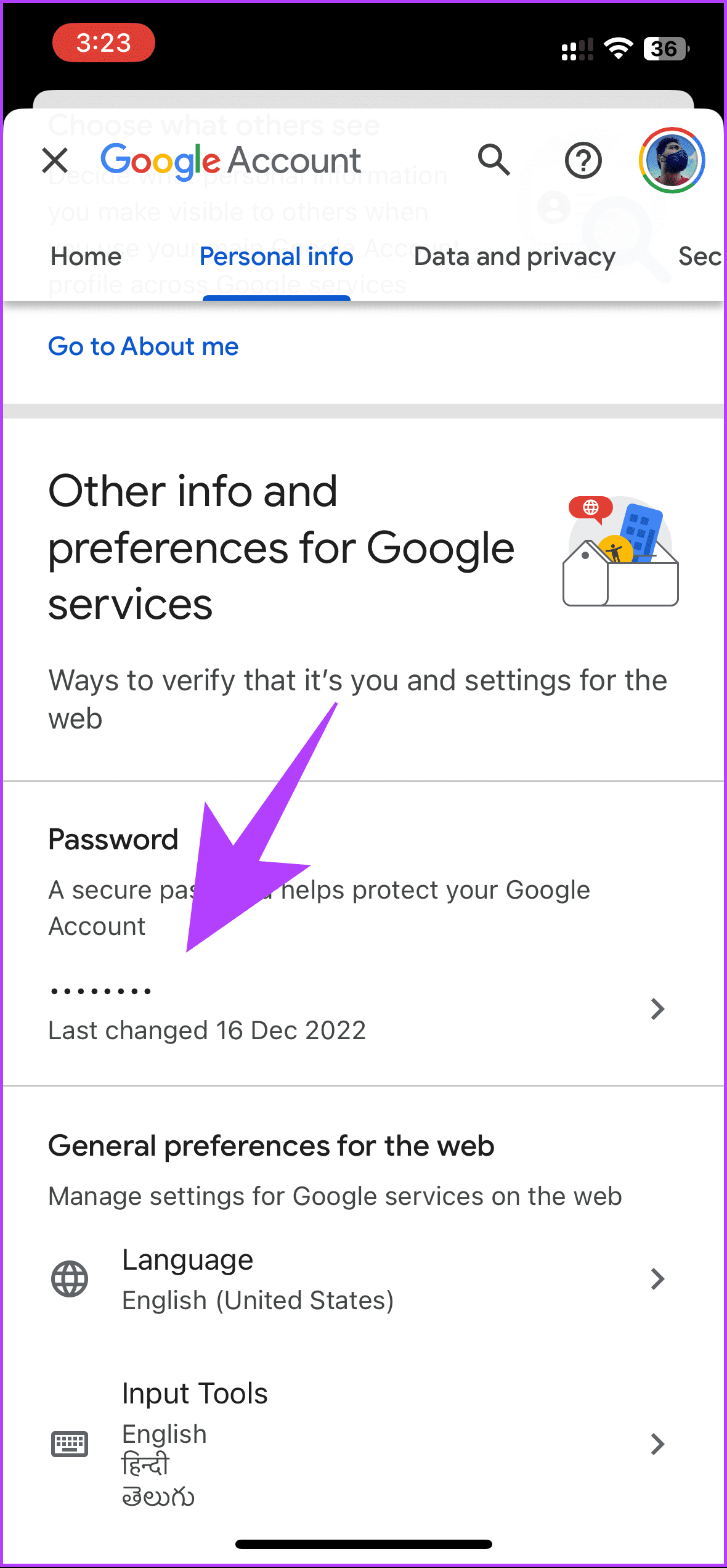 choose Password