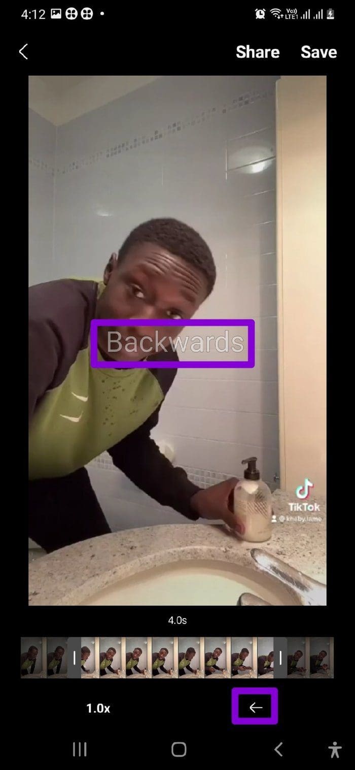 Change Playback Settings on GIF