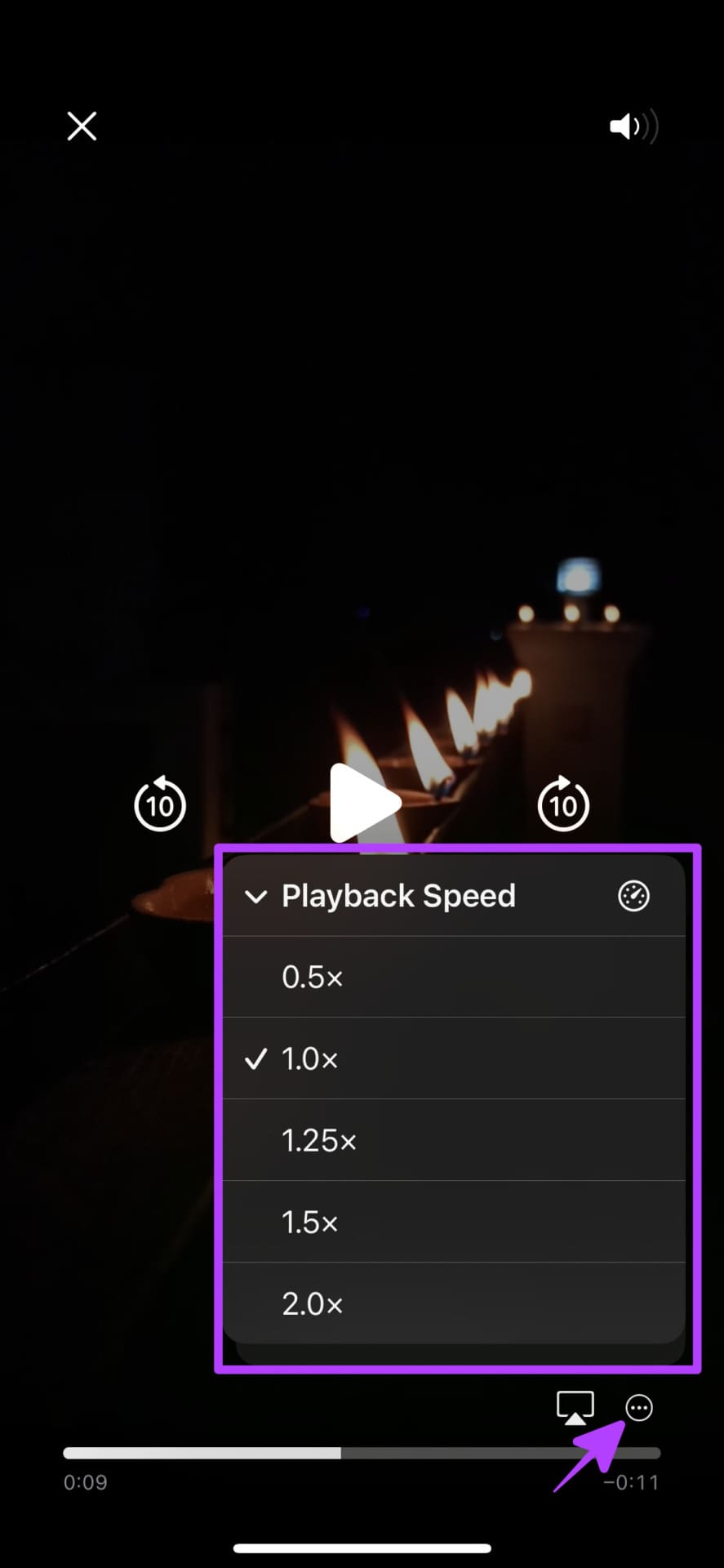 Change Playback speed of videos in Freeform