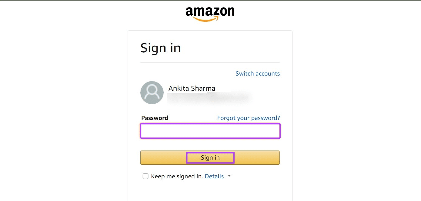 Enter your current password