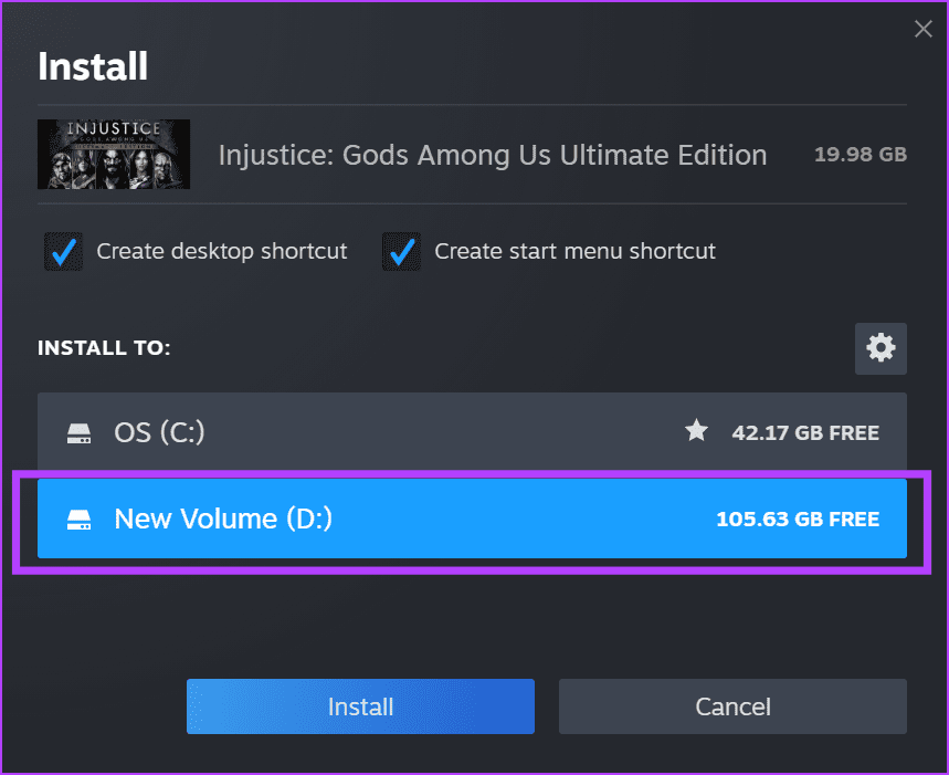 Change the Game Install Location