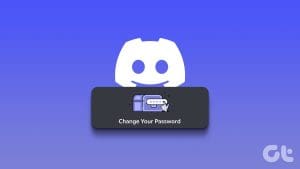 change discord password