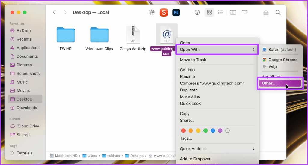 Finder on Mac