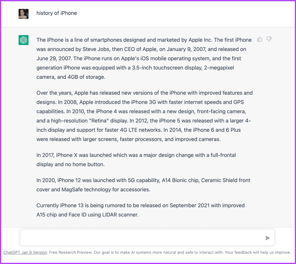 ChatGPT allows a more direct approach than Google