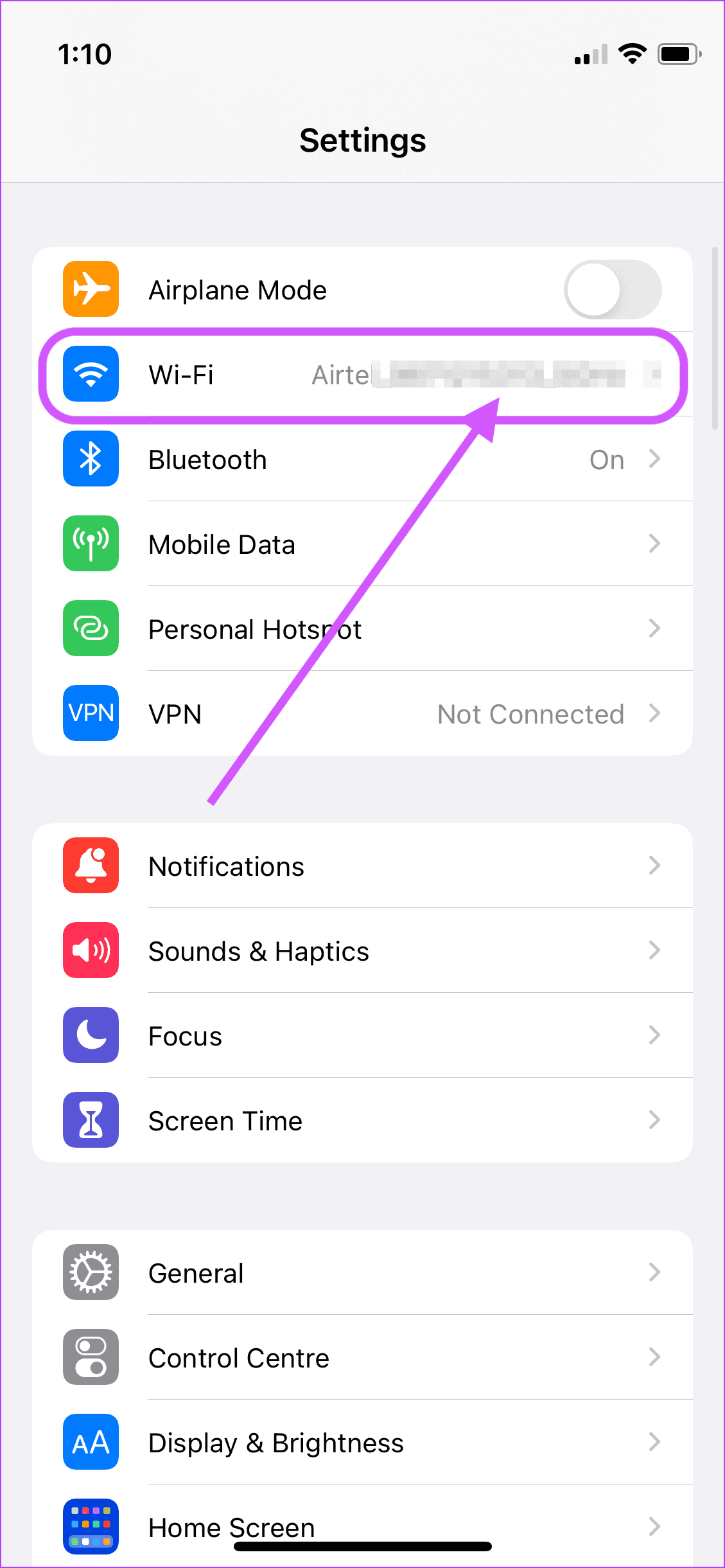 Check Cellular and WI-FI Network 1