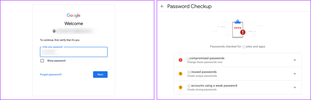 Enter your Google account password → click Next