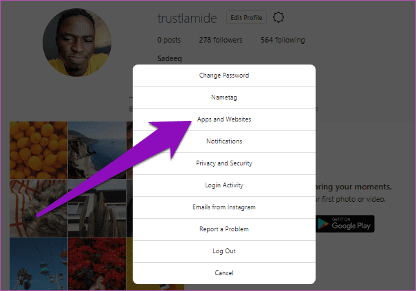 Check Remove Authorized Apps Instagram 02