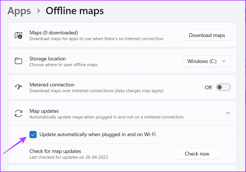 Check Update automatically when plugged in and Wi-Fi box in Settings