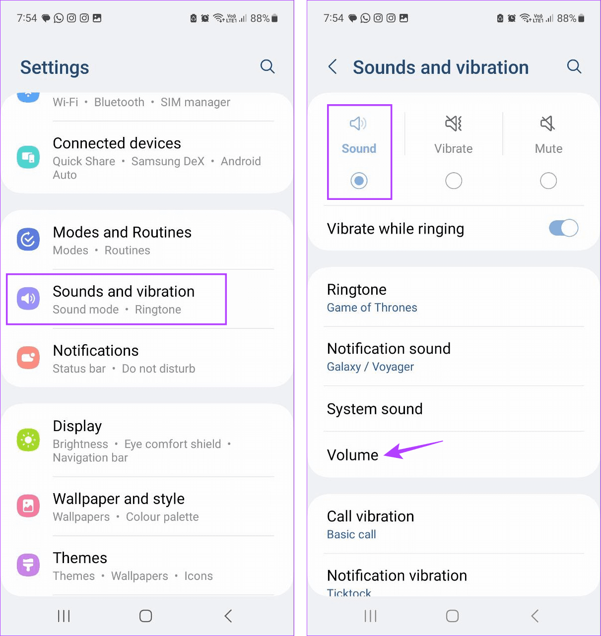 Check Volume on Android