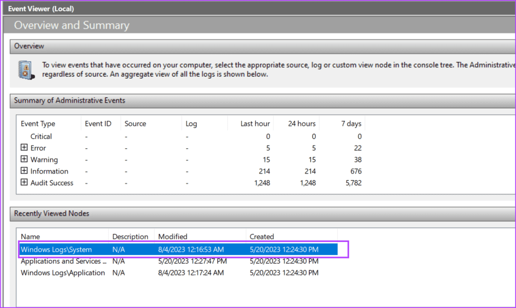 Check Windows Memory Diagnostic Tool report