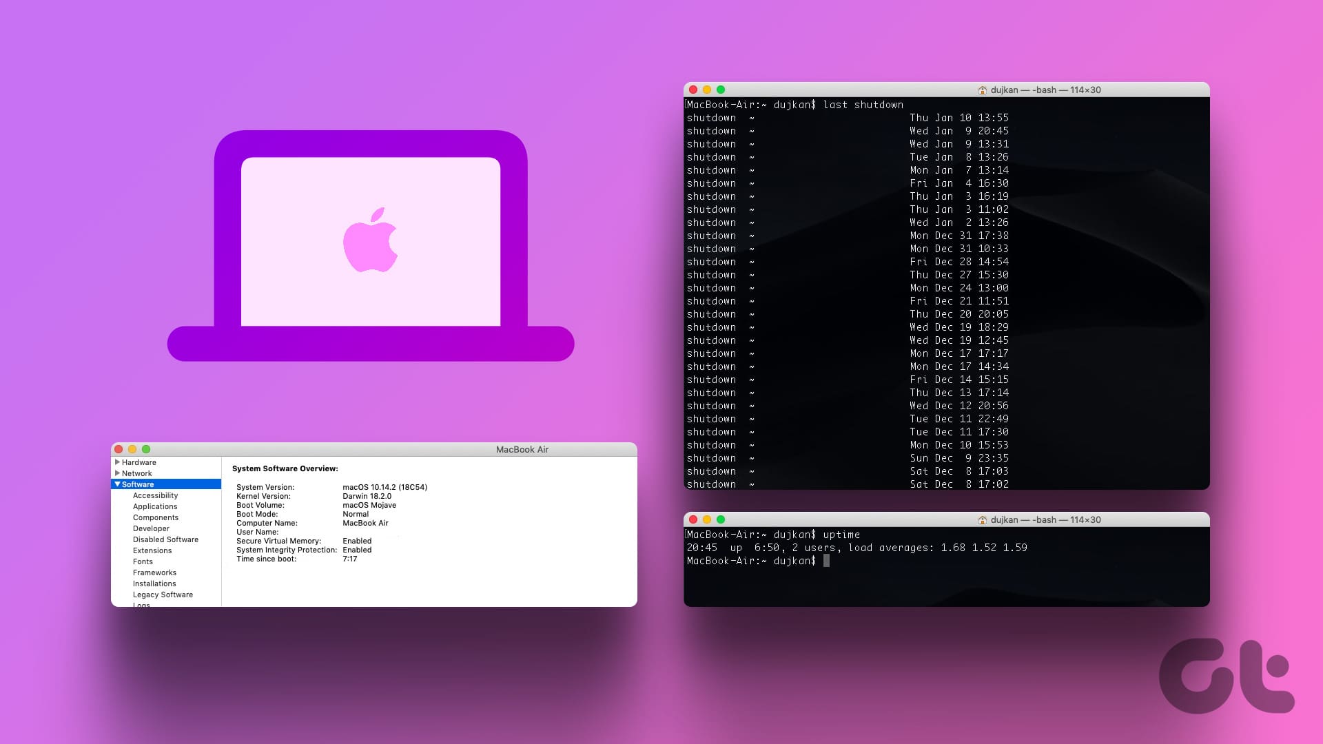 how to check Your Mac’s Uptime
