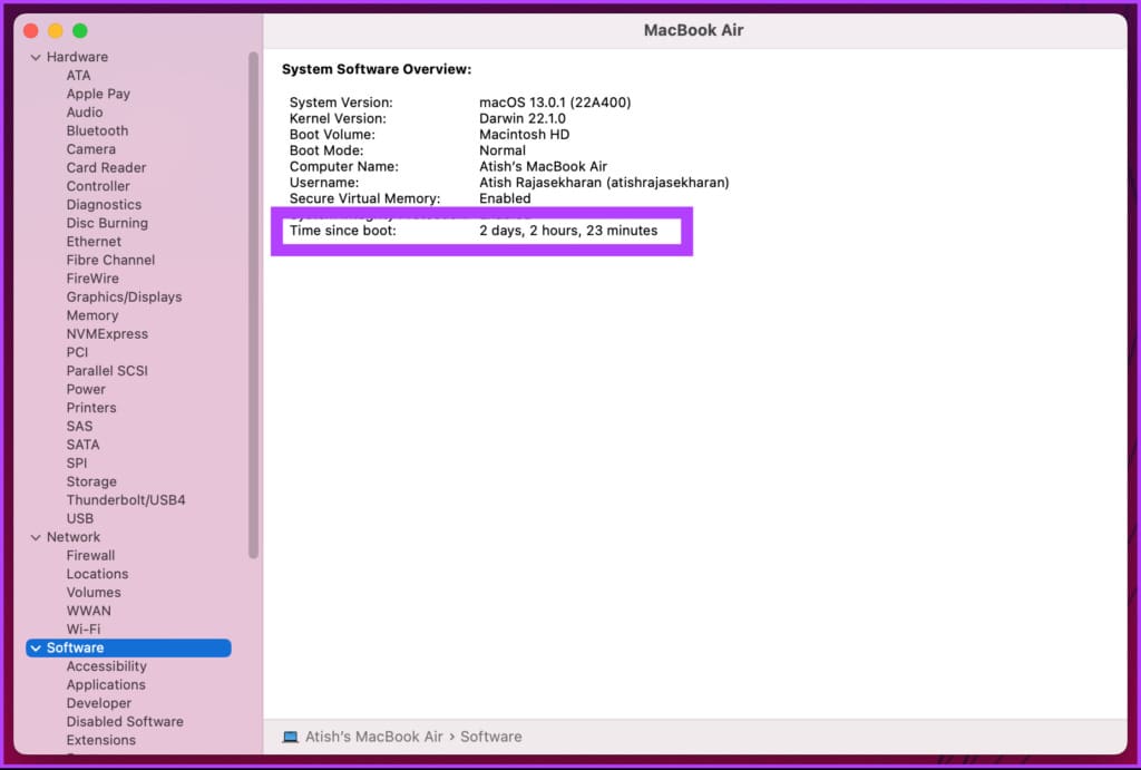 under System software overview