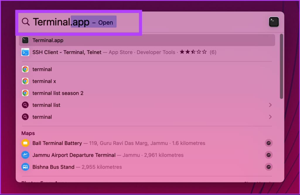 type Terminal