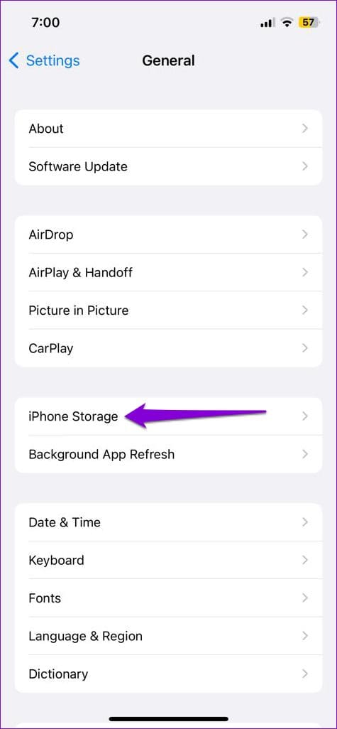 Check iPhone Storage