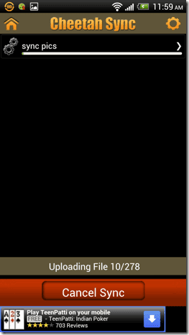 Cheetah Sync For Android 5