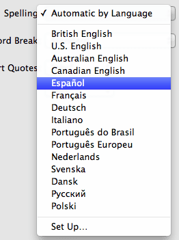 Choose One Language
