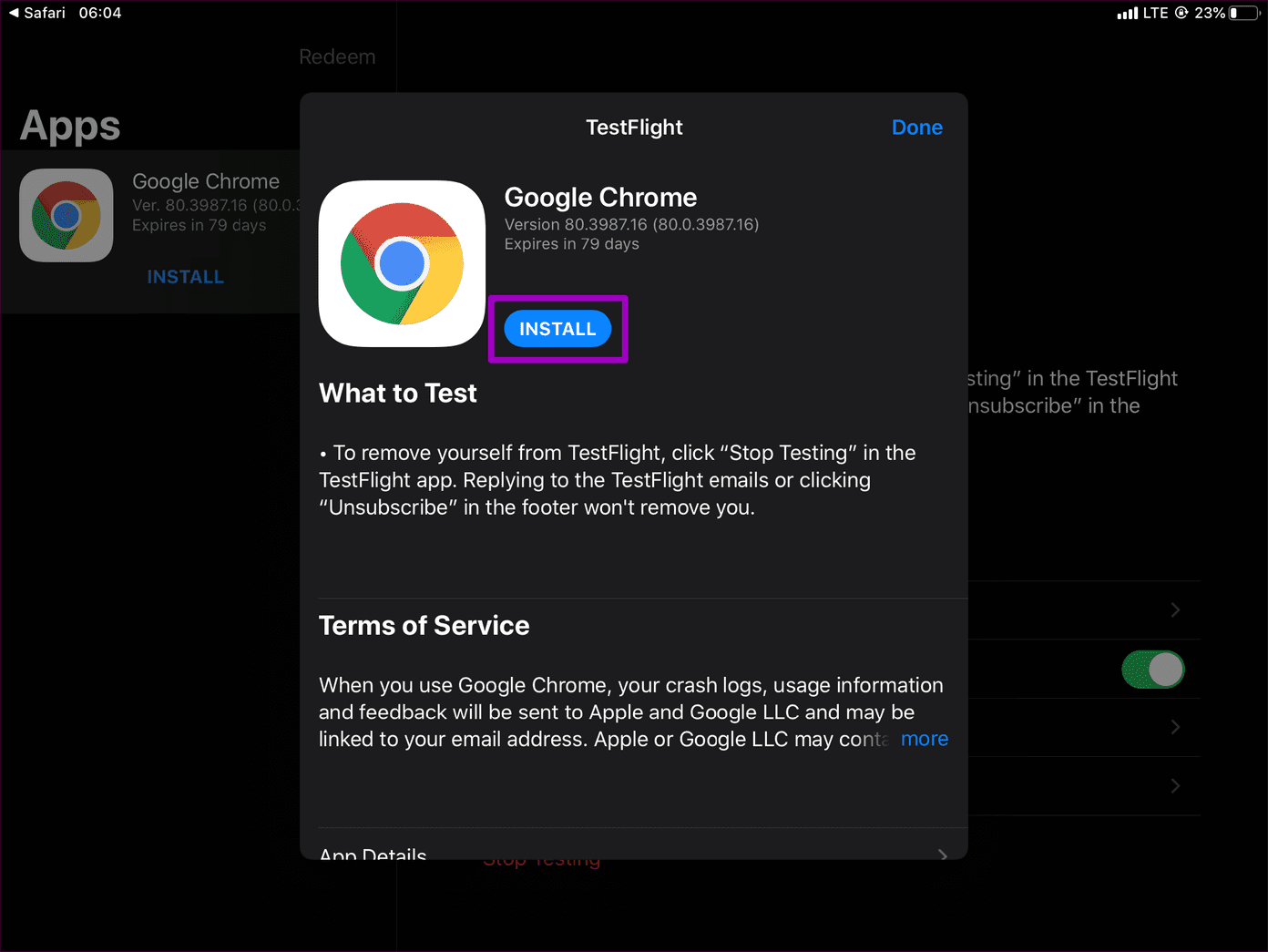 Chrome Beta Iphone Ipad Install Update 4