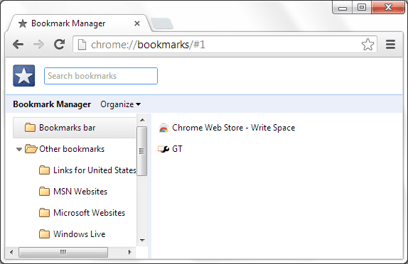 Chrome Bookmarks
