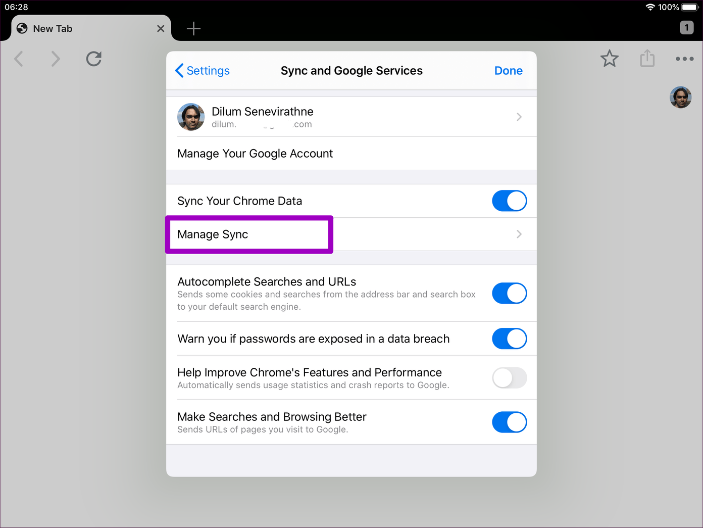 Chrome Disable Send To Your Devices 11