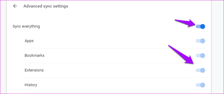 Chrome Extensions Not Syncing 3