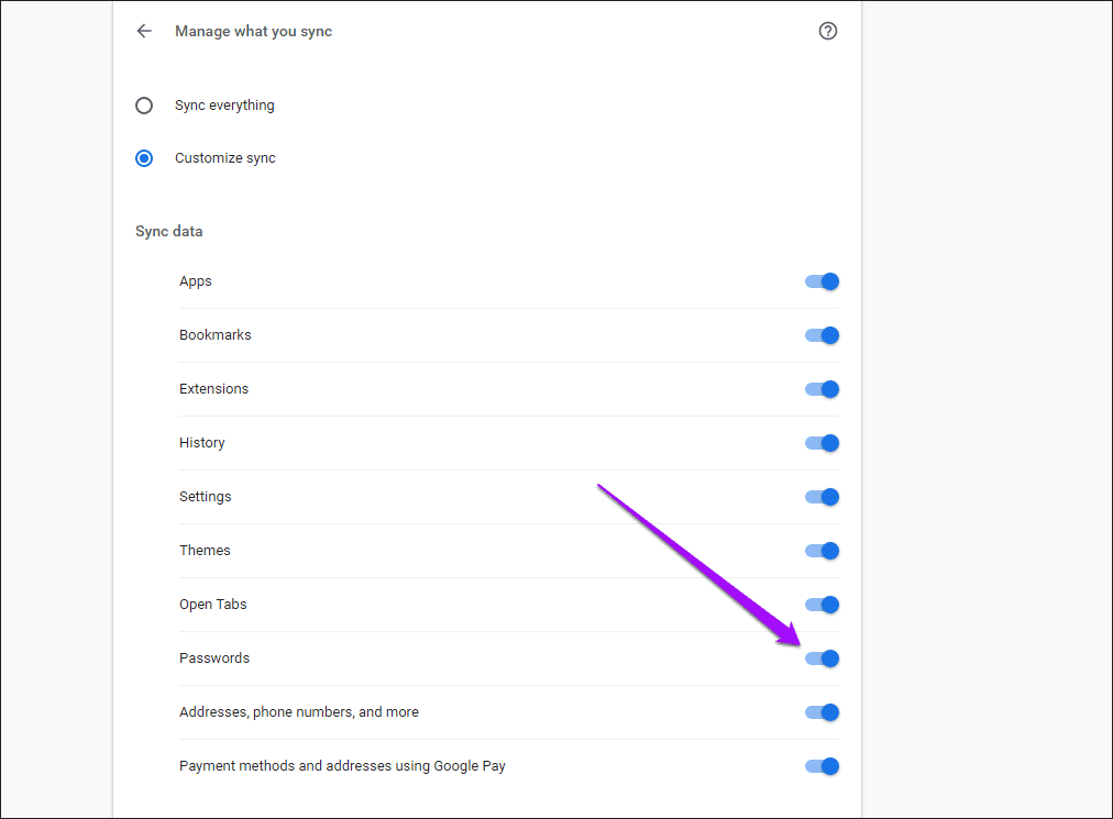 Chrome Passwords Not Syncing Fixes 3
