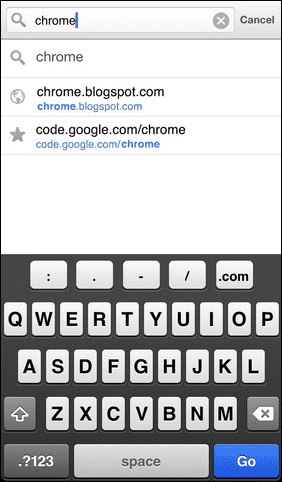Chrome Placeholder