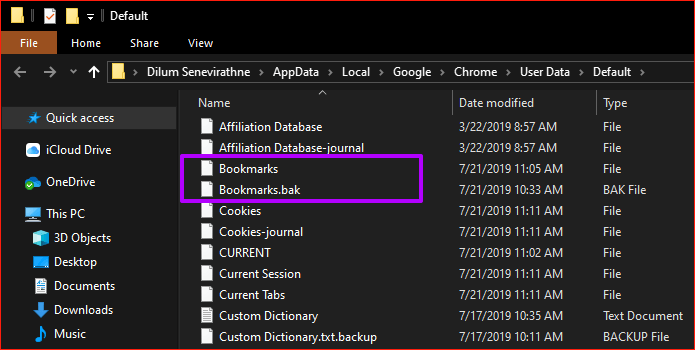 Chrome Recover Deleted Bookmarks 7