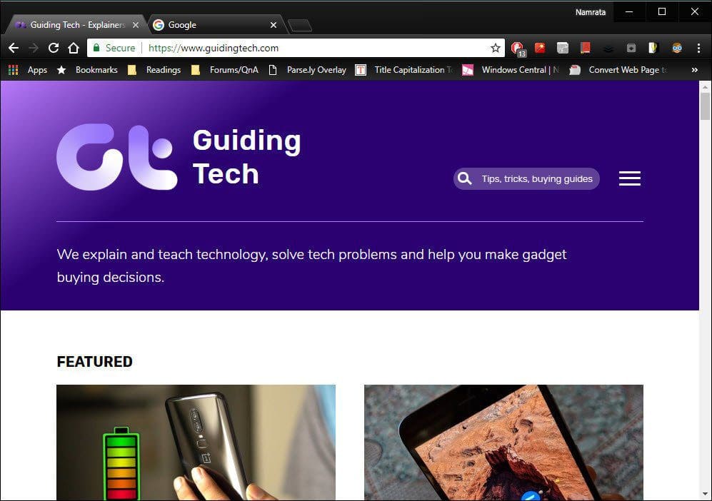 Chrome Dark Theme 2
