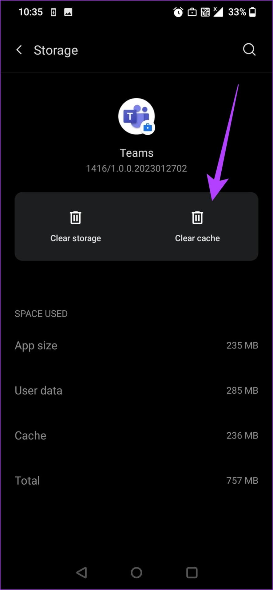 Clear Cache