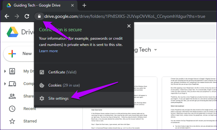 Clear Google Drive And Docs Cache 1