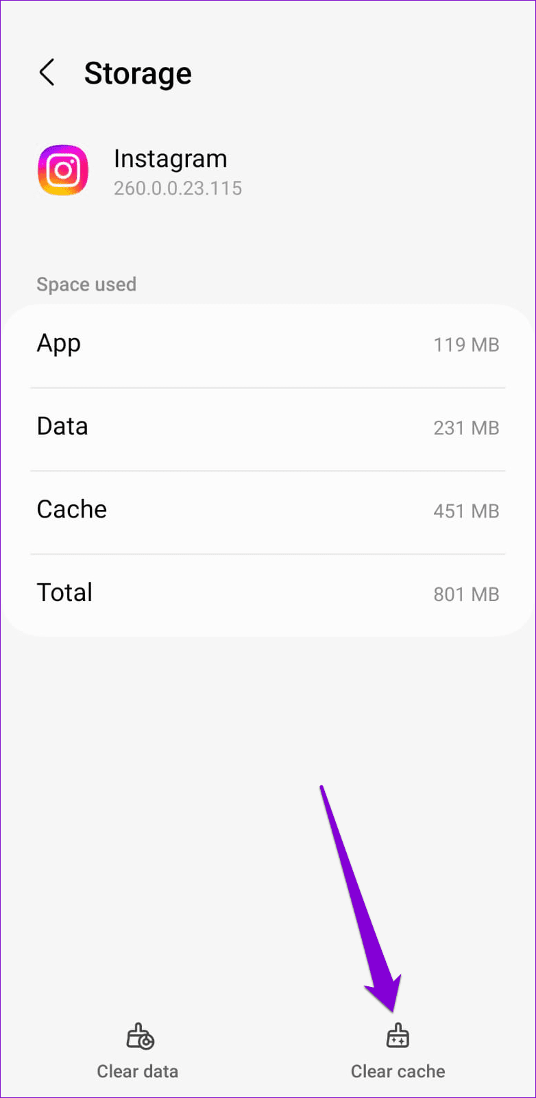 Clear Instagram App Cache
