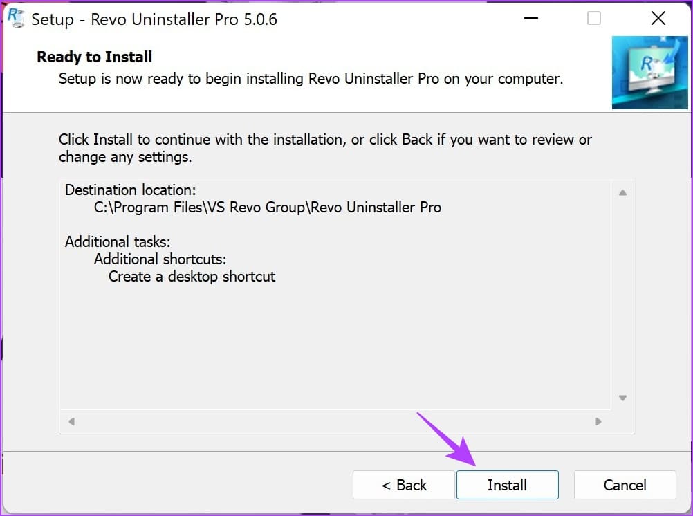 Click on Install