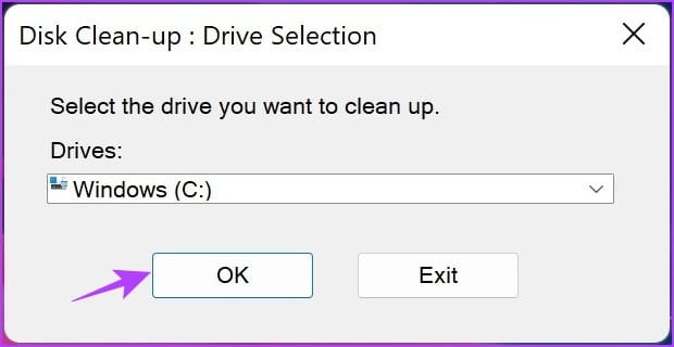 Click on OK