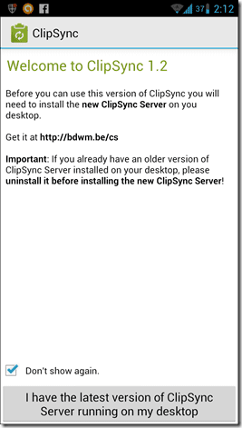 Clip Sync Android 1