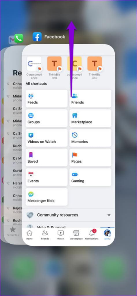 Close Facebook App on iPhone